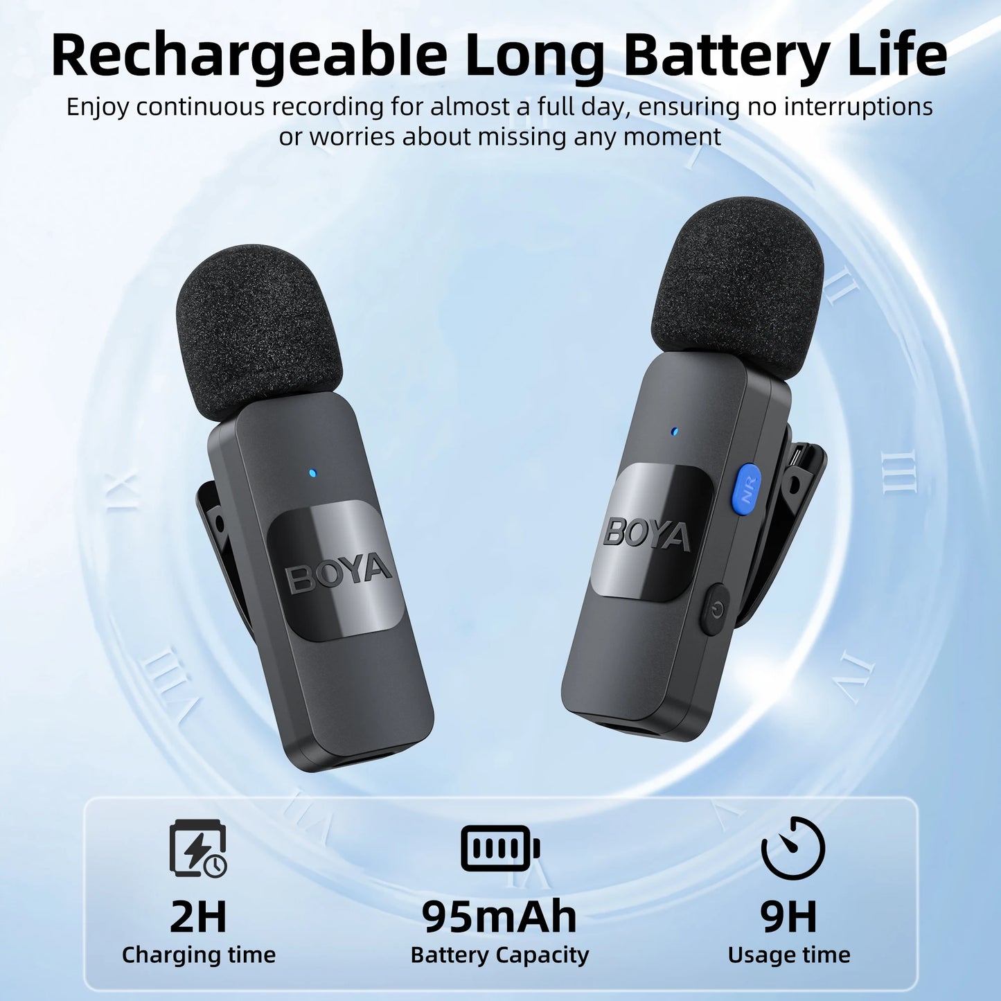 BOYA BY-V Pro: Wireless Mini Lavalier Mic
