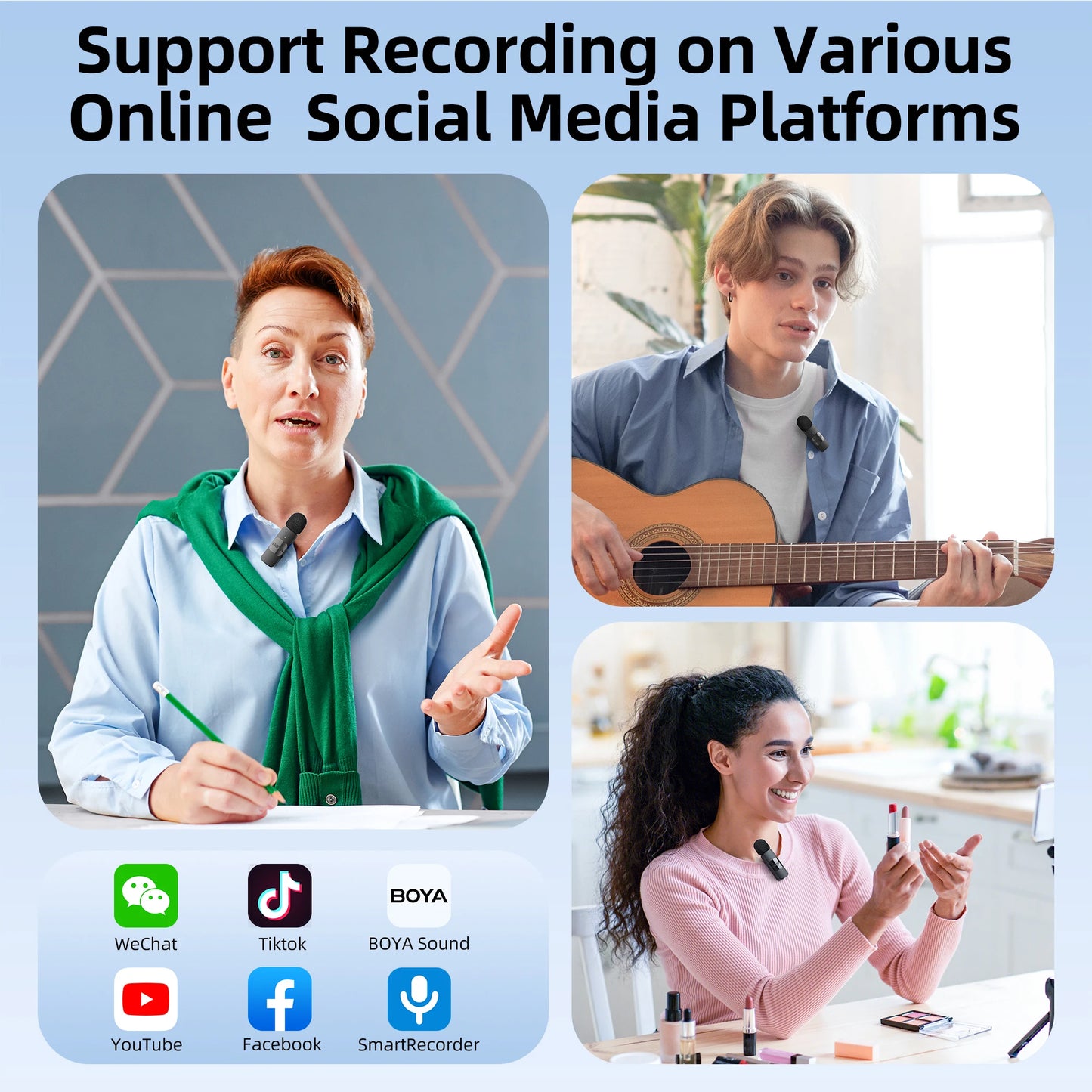 BOYA BY-V Pro: Wireless Mini Lavalier Mic
